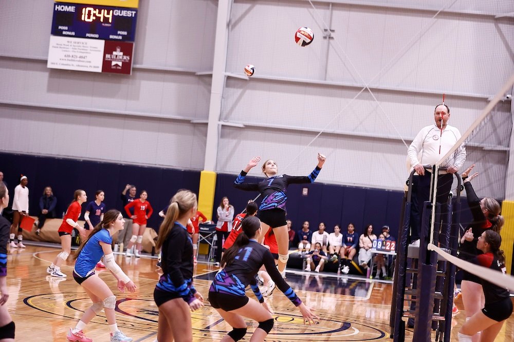 player spiking ball