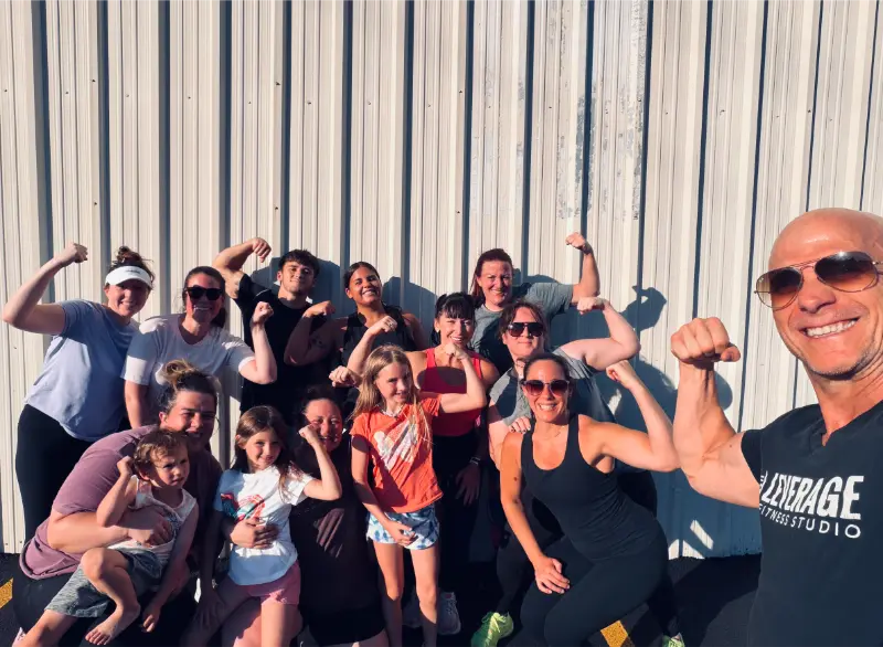 fitness class outdoors at empower