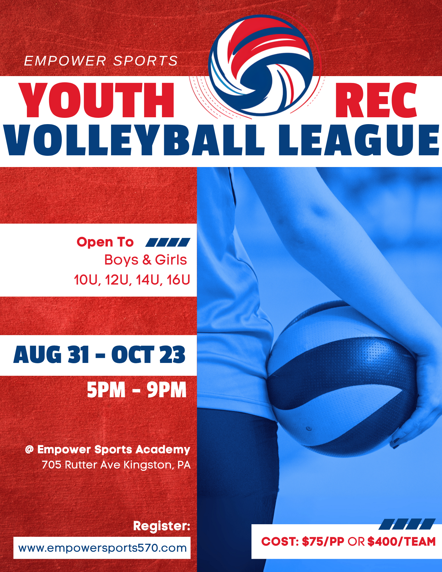 SOCIAL (4) youth rec league Aug 2026