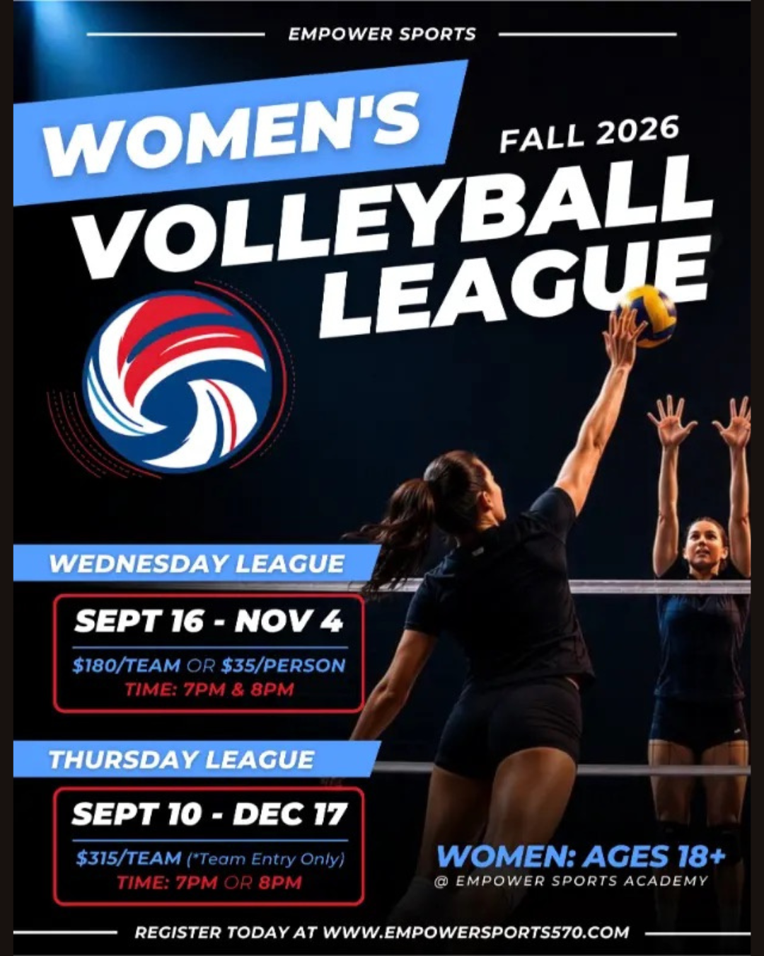 women league flyer