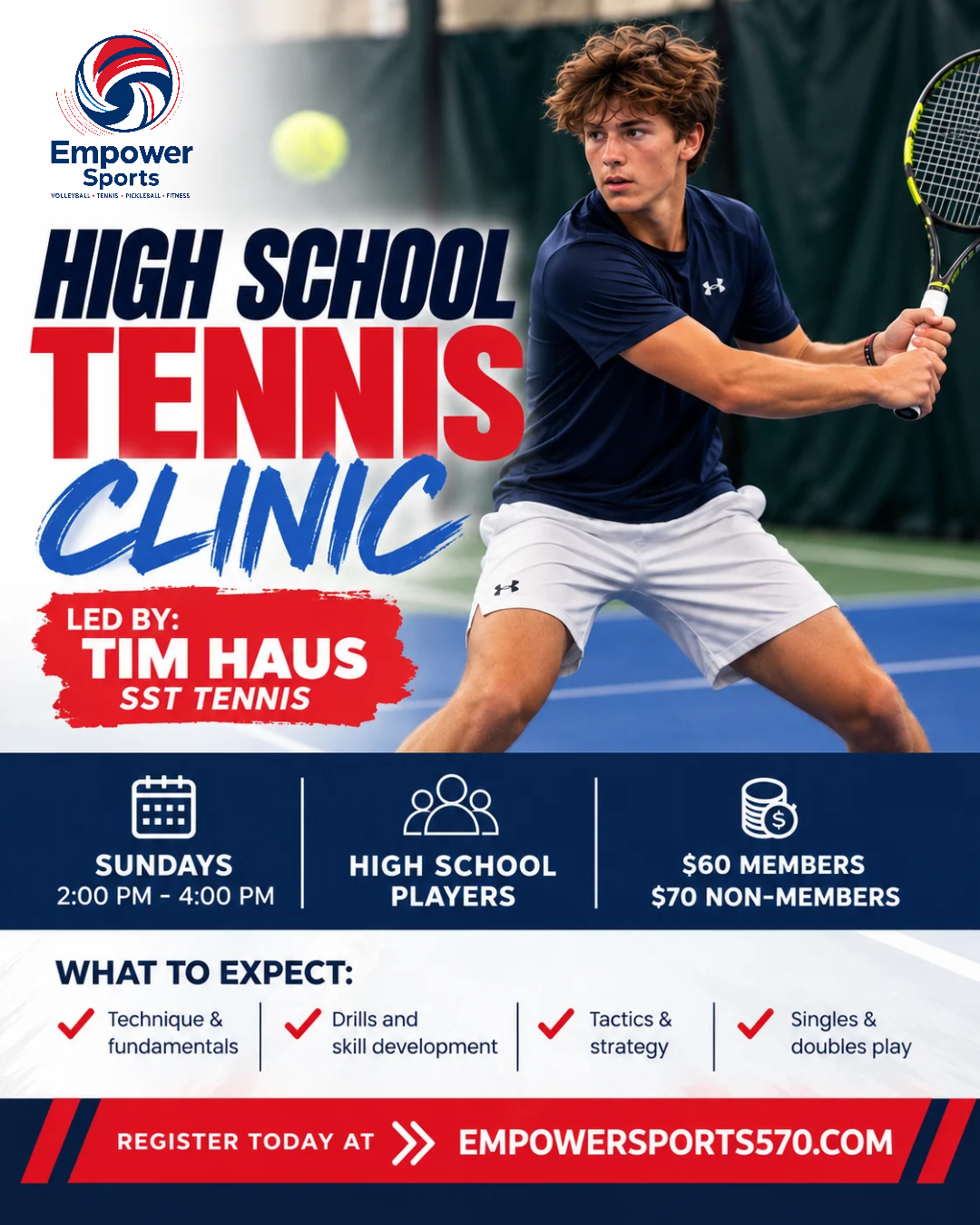 High School Tennis Clinic