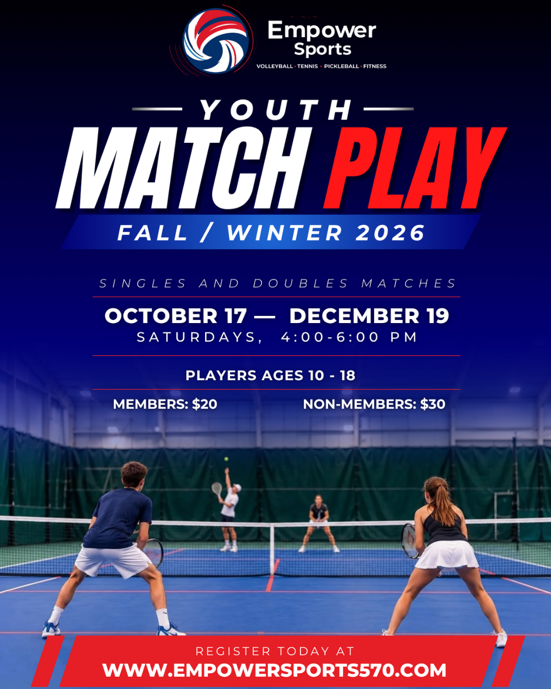 Tennis – Sat youth match play flyer saturday youth tennis league flyer